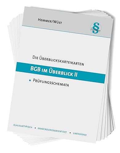 BGB im Überblick / Übersichtskarteikarten: BGB im Überblick / BGB im Überblick II: Übersichtskarteikarten / Karten (Karteikarten - Öffentliches Recht)