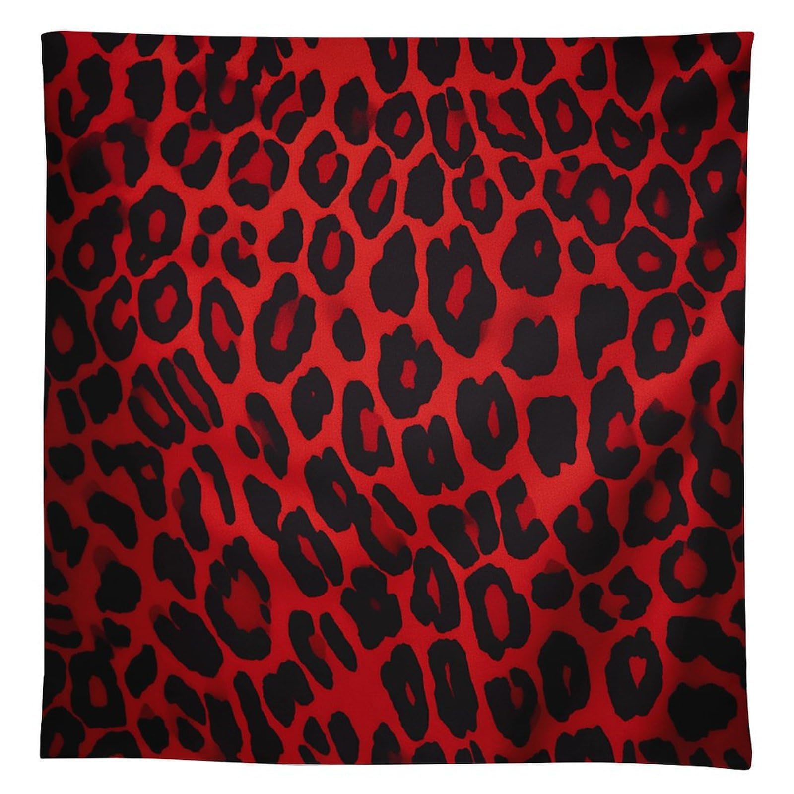 Nappe léopard rouge antitache pour vos repas de style rustique