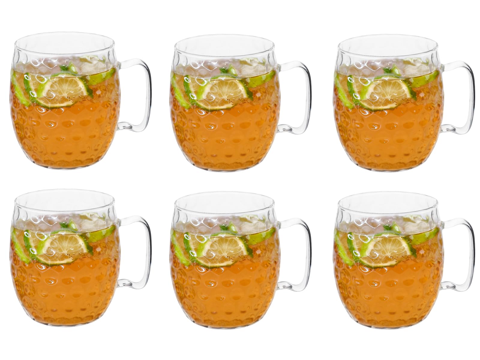 Cosy & Trendy Bicchieri da cocktail Moscow Mule trasparenti, 450 ml, 6 pezzi