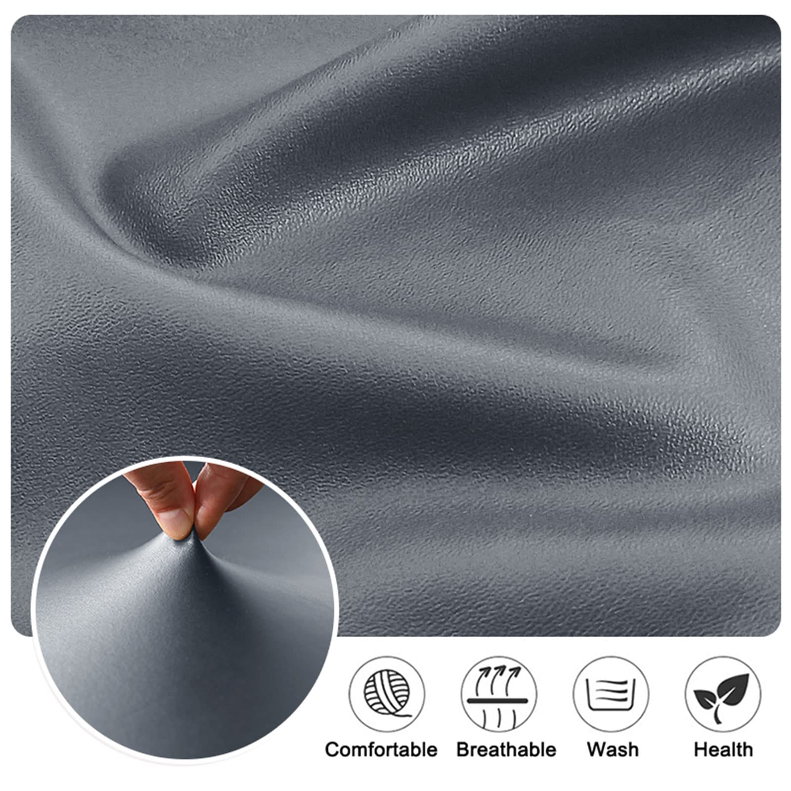 Copripoltrona Relax Reclinabile Impermeabili 4 Pezzi, Fodera per Poltrona Reclinabile Elasticizzate in Pelle PU per 1 Posti, Fodera per Sedia Reclinabile Lavabile Antiscivolo Sal(Color:Caffè Profondo)