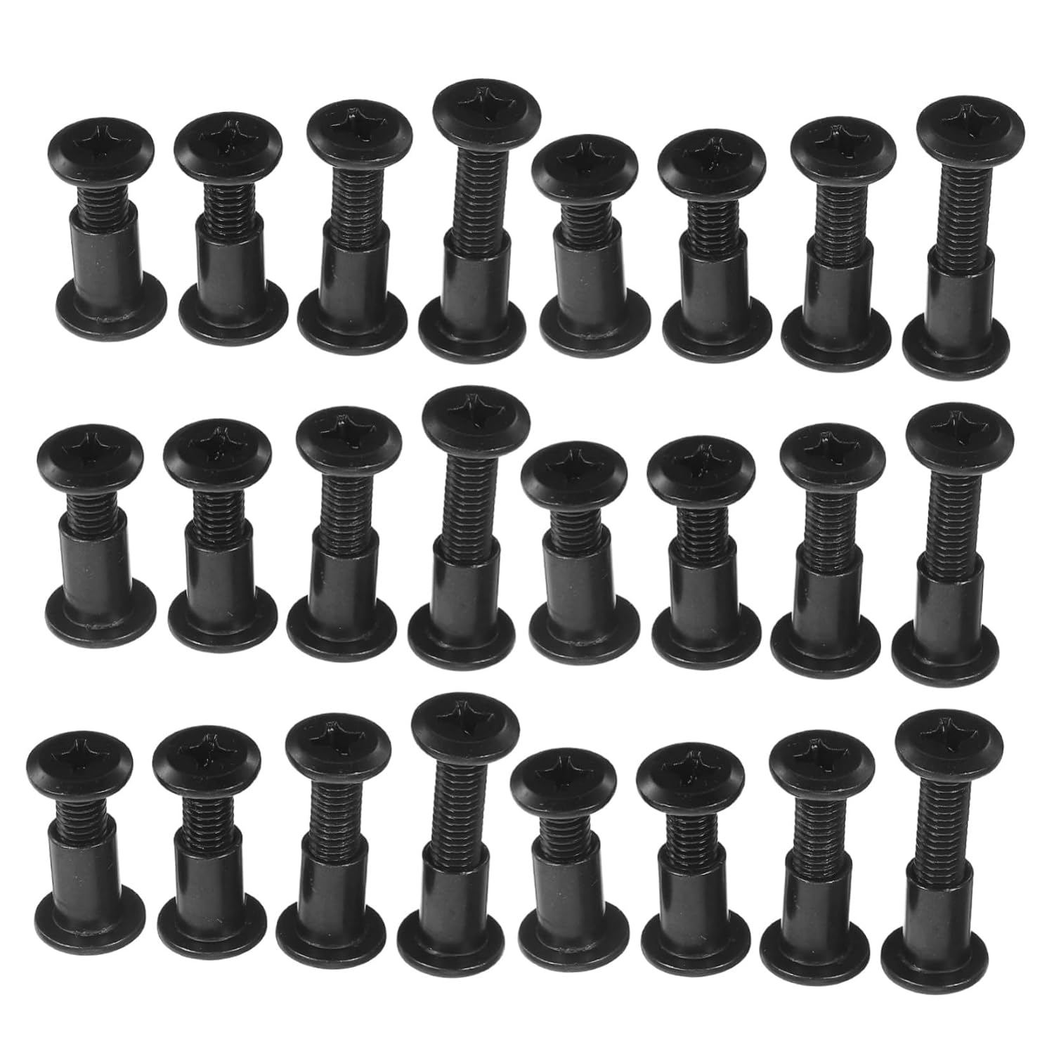 Mobestech Sturdy Steel Furniture Screws Nuts Set 170 Pieces for Bed Frame Hardware and Furniture Connector