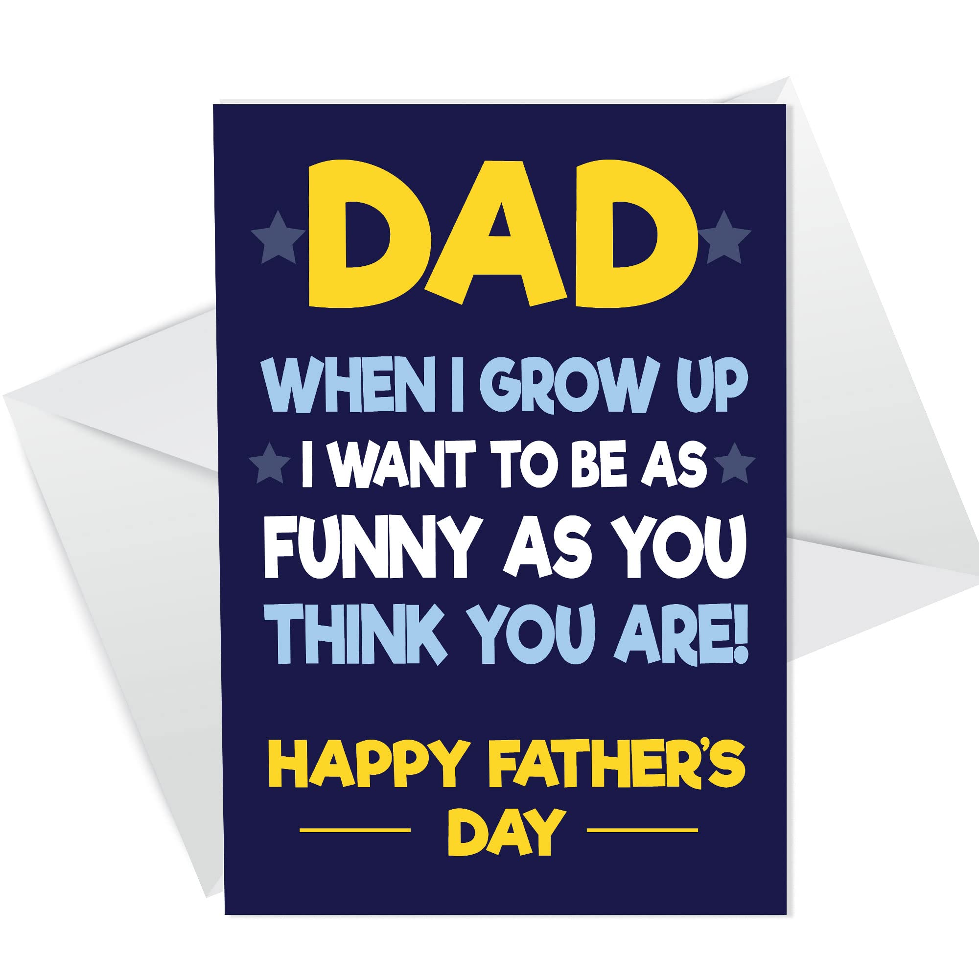 RED OCEAN Fathers Day Funny Card For Dad From Daughter Son Novelty Dad Fathers Day Card Joke Dad Card