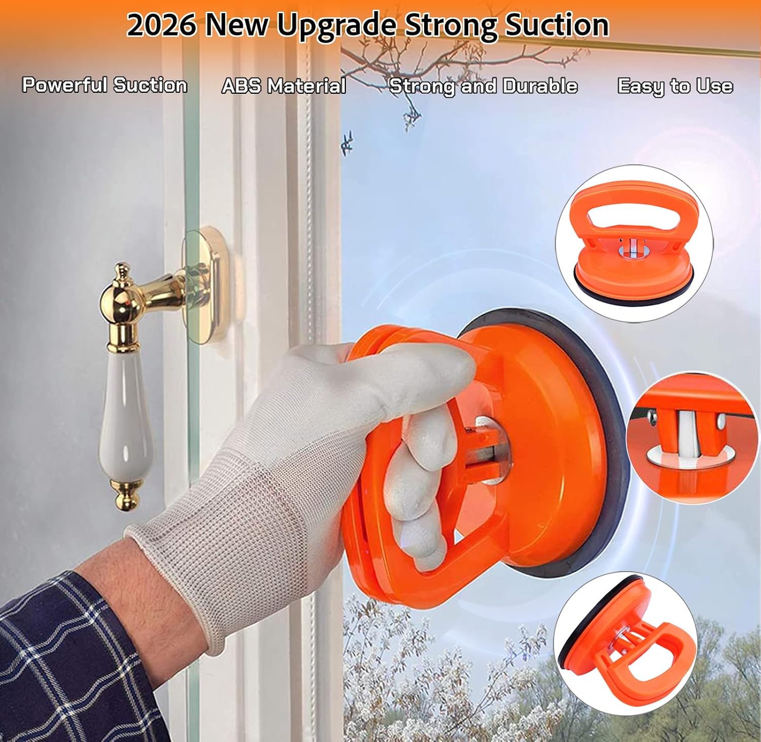 Car Dent Puller Kit,Heavy Duty Suction Cup Dent Remover,Paintless Dent Repair Tool,Auto Body DIY Dent Removal Kit,Automotive Dent Repair Tools for Car Dents,Glass,Tile,Mirror Lifting