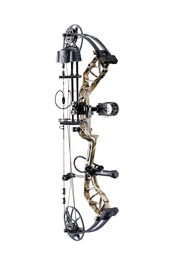 Bear Legit Maxx Ready to Hunt Compound Archery Bow, 70lb. Draw Weight, Right Hand, Mossy Oak Bottomland/Black by Bear Archery - Image 7