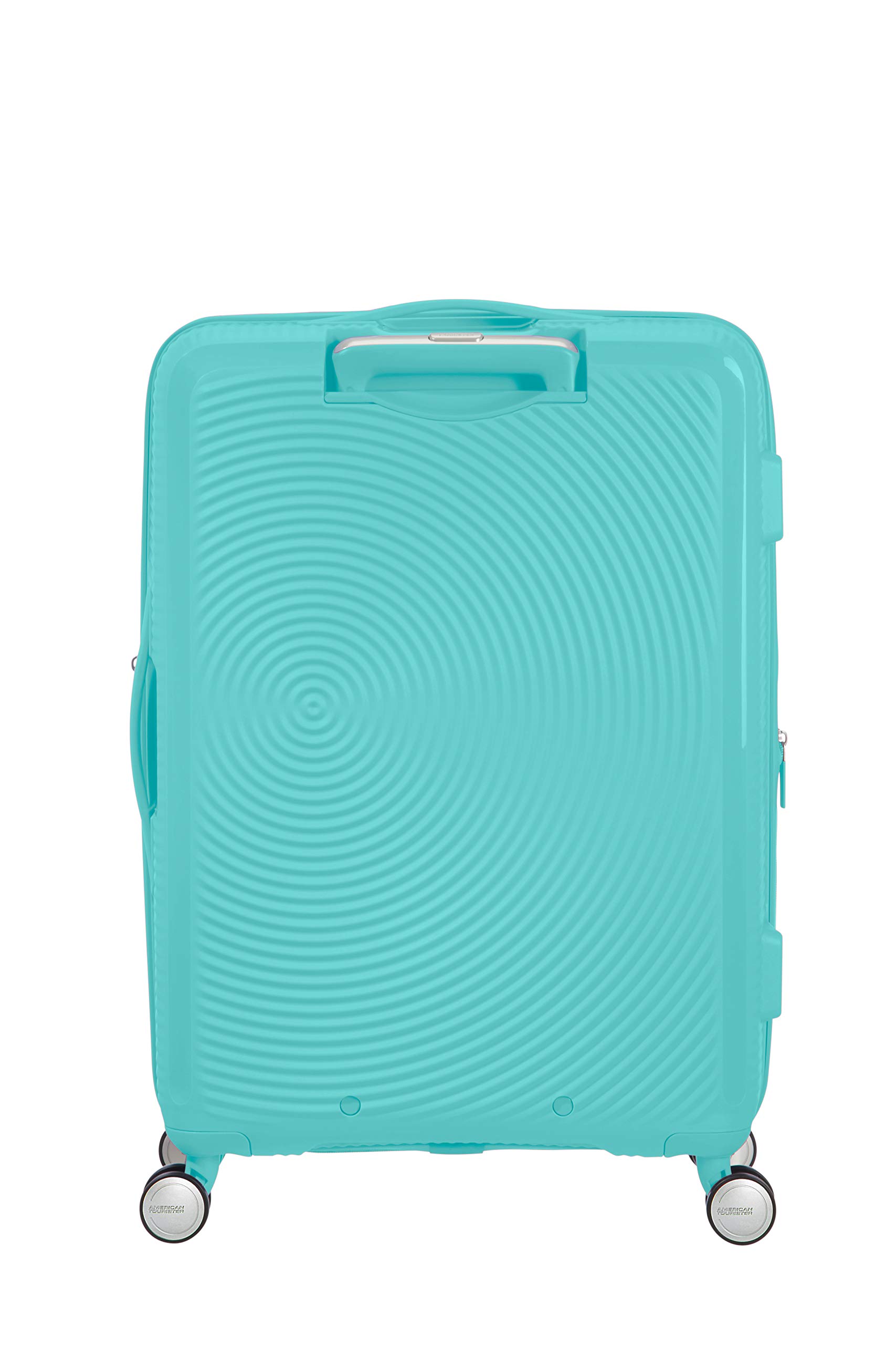 American Tourister Soundbox - Spinner M Extensible Suitcase, 67 cm, 71.5/81 L, Blu (Poolside Blue)