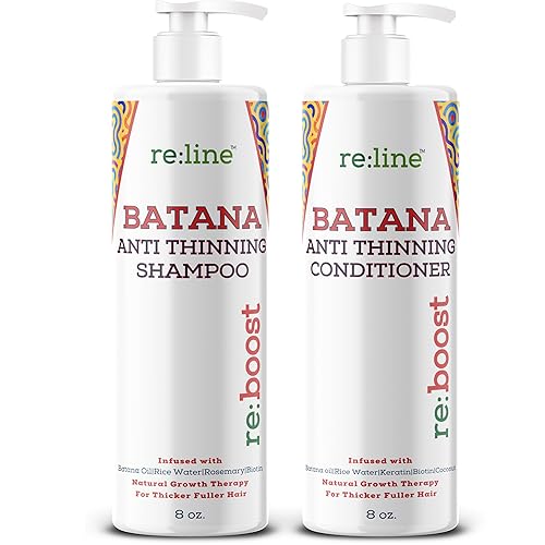 Batana Champú y acondicionador para adelgazamiento del cabello I Champú y acondicionador para hombres y mujeres con aceite de batana orgánico crudo