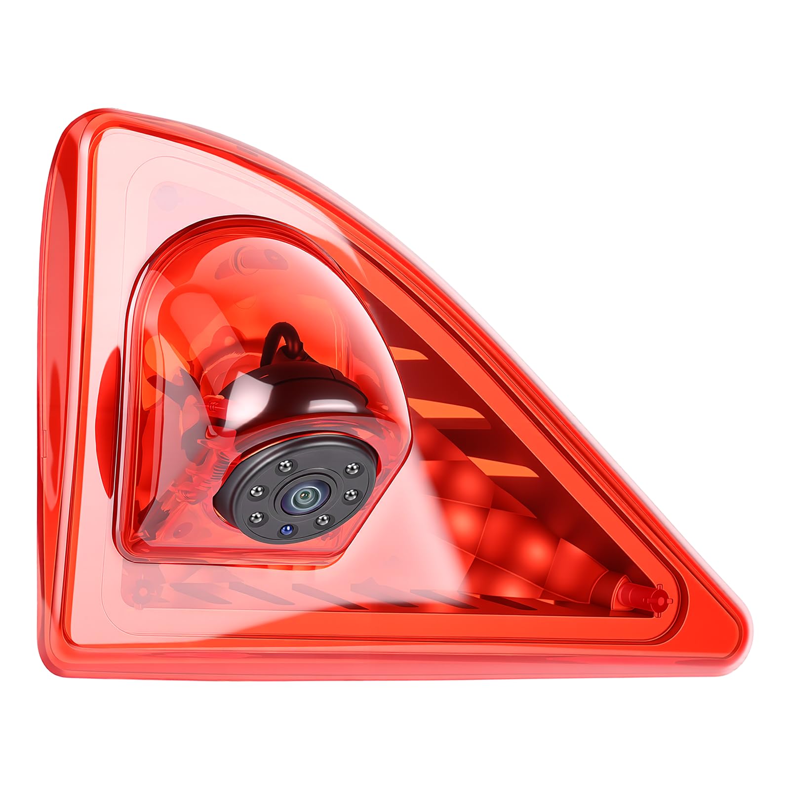 VECHTEL Cámara de Marcha atrás para Furgoneta con luz de Freno, cámara de Marcha atrás con visión Nocturna de 720P para Nissan NV400/Opel Movano/Renault Master 2010-2016,Gran Angular de 140°