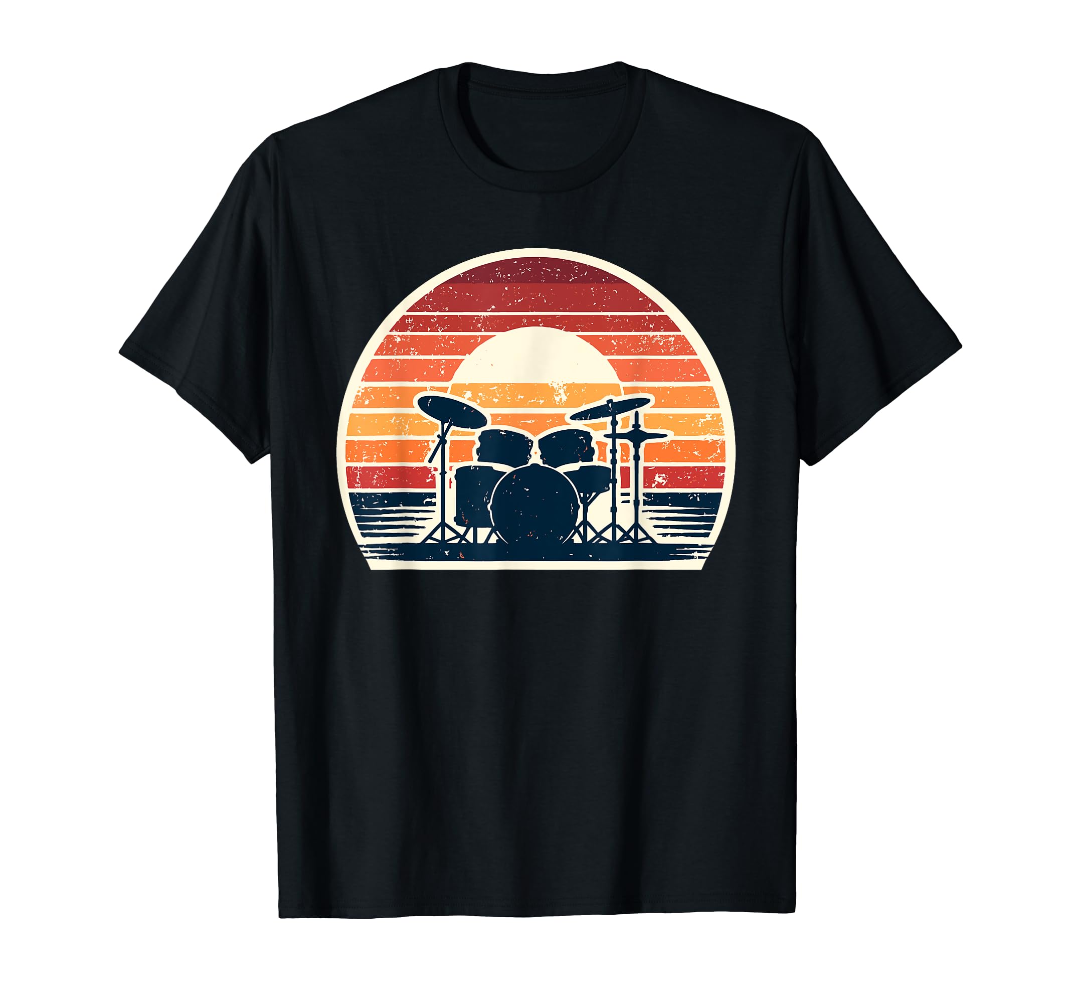 Drumming Gift For A DrumRetro Drumset Drum Drummer Drumming Drummers T-Shirt