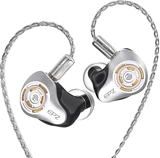 EPZ P50 1DD+2BA+2Planar Hybrid Drivers HiFi IEM 3.5/4.4 Replaceable Plug 6N Single Crystal Copper Silver-Plated Earphone Cable