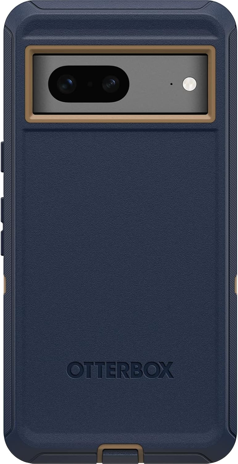 OtterBox Google Pixel 7 Defender Series Case - Blue Suede Shoes, Rugged & Durable, with Port Protection, Includes Holster Clip Kickstand