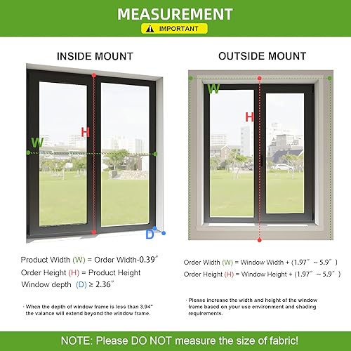 Miniatura 5 de ZSTARR Persianas sin cordones personalizadas, persianas opacas, persianas enrollables impermeables, adecuadas para ventanas, habitaciones familiares