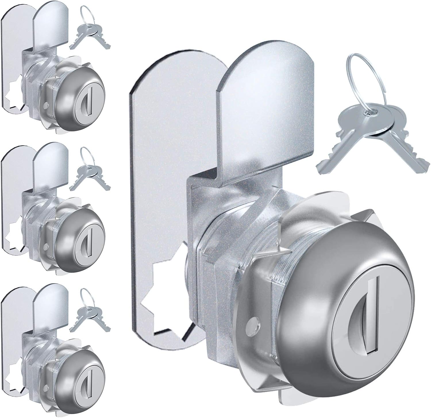 OYU Cam Lock Set, 4 Pcs 7/8” Zinc Alloy Drawer Lock