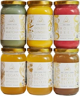 OWL Venice The OWL Reset - 4 Day Organic Cleanse Program - 6 Vegan, Chicken, & Beef Bone Broth Elixirs - 6 Mylkshakes - Dairy Free - No Added Sugar - Keto & Paleo Friendly - 32 Fl Oz (Pack of 12)
