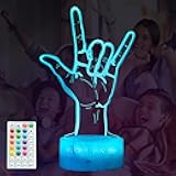 I Love You Night Light, Loving You Hand Sign, Lover 3D Illusion Lamp with 16 Colors Changing, Timer, 4 Flash Modes and Dimmable, Men Women Boys Girls Room Decoration, Holiday Xmas Gifts
