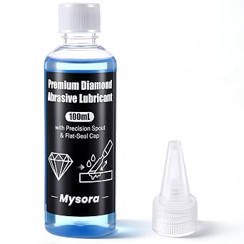 Diamond Abrasive Lapping Fluid, 3.4 fl oz (100 ml), Honing Oil for Diamond Stones & Knife Sharpening, Precision Tip Applicator, Prevents Clogging & Rust, Improves Grinding Performance