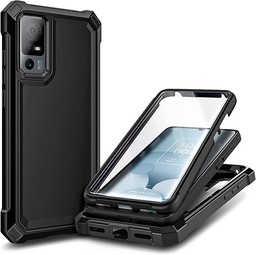 NZND Funda compatible con TCL 40 XE 5GTCL 40 X 5G con protector de pantalla incorporado, cubierta protectora de cuerpo completo a prueba de golpes, disponible en Yaxa Peru