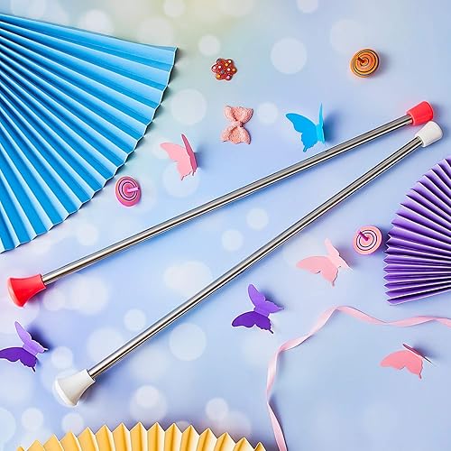 Miniatura 6 de 2 bastones giratorios unisex para gimnasia para niños bastón de baile giratorio para espectáculos de talentos baile artístico batón giratorio rosa