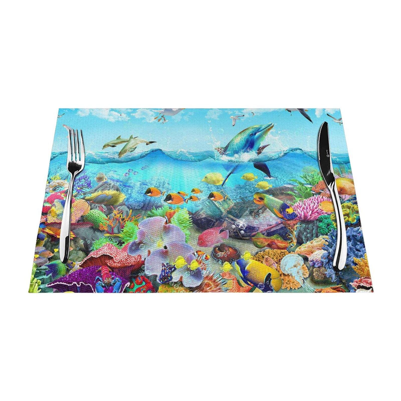 Set de table océan pour protéger la table des plats chauds