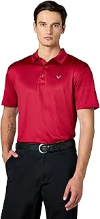 Mens Fine Line Stripe Short Sleeve Stretch Golf Polo, Moisture-Wicking, Sun Protection (Available in Big & Tall)