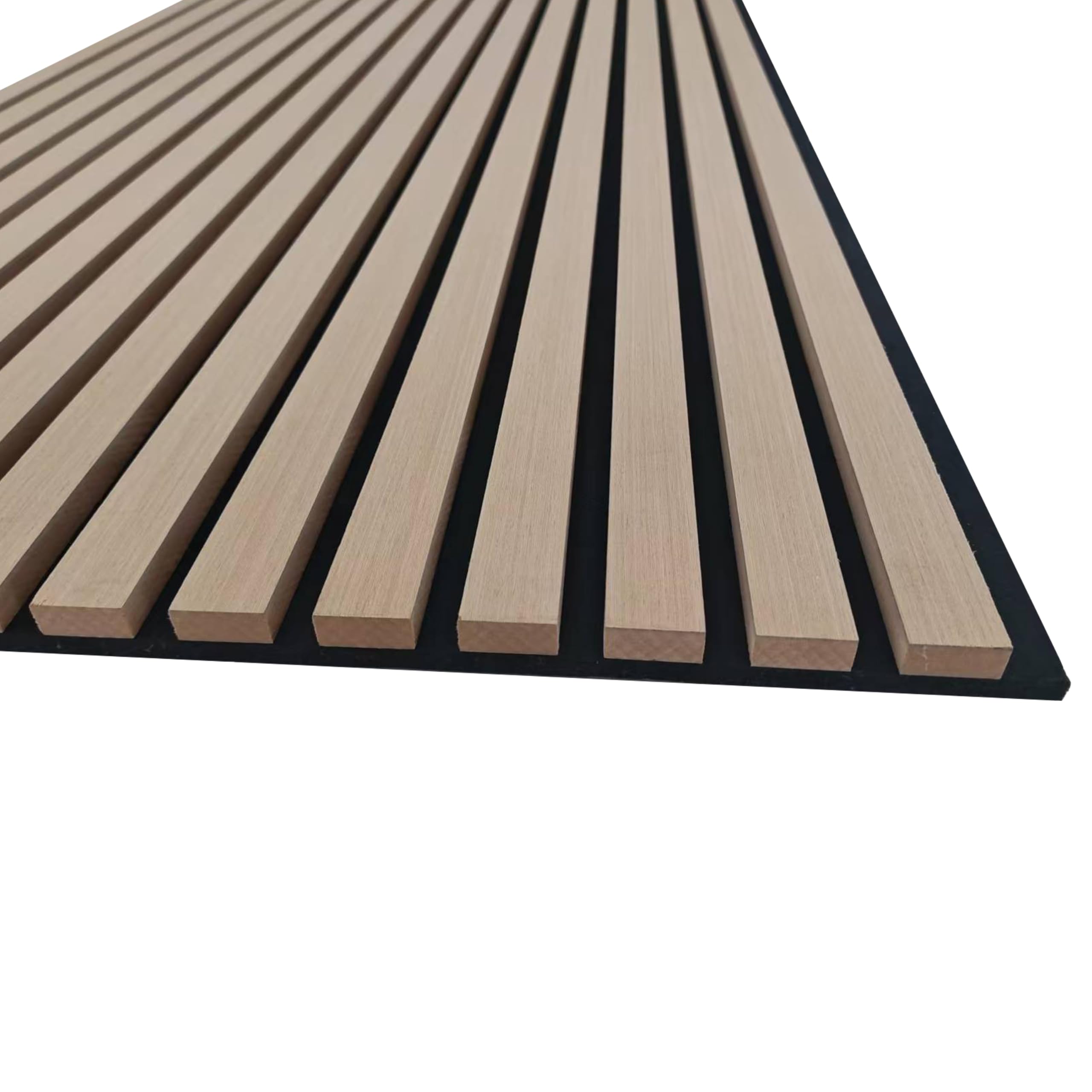 Panneaux décoratifs AICA, panneaux muraux en MDF imitation bois, lot de 3, 240 x 60 cm, couleur chêne clair