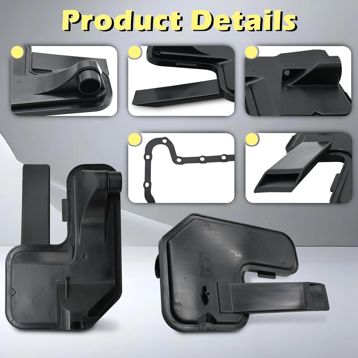 CD4E LA4AEL Automotive Trans Transmission Filter Kits Oil Pan Gasket L4 V6 2.0L 2.3L 2.5L 3.0L Compatible with Ford Escape 626 Tribute Contour Cougar Mariner Mx6 Mystique # F3RP-7A098-A