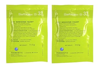 Safbrew S-33 Ale Yeast, 11.5g - 2-Pack