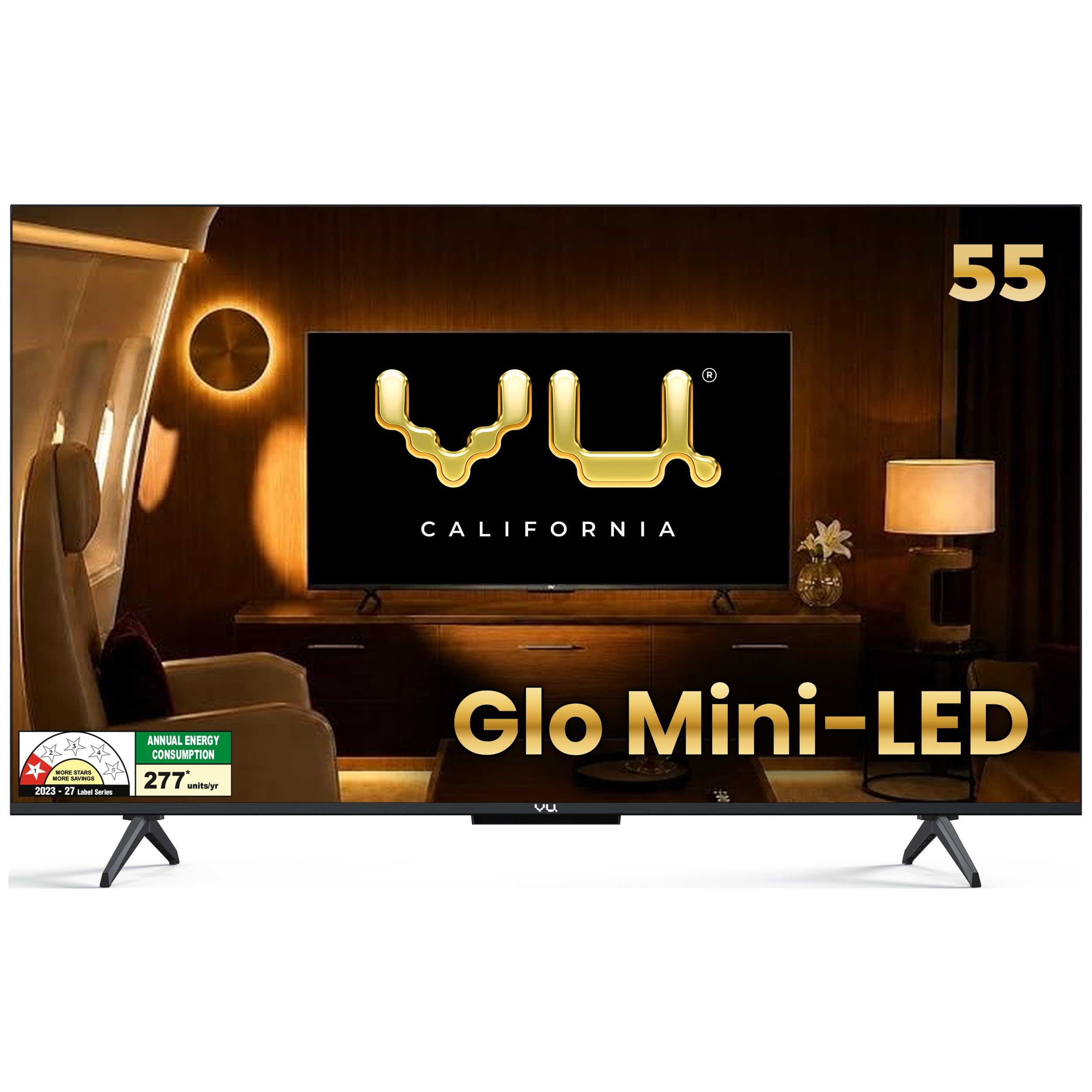 Vu California 139cm (55 inches) Glo MiniLED Google 4K TV VUGLOMINILED 2026 | 600Nits HDR Brightness QLED Picture I 2xSpeaker+2xWoofer 50W VuFX Sound-image-49