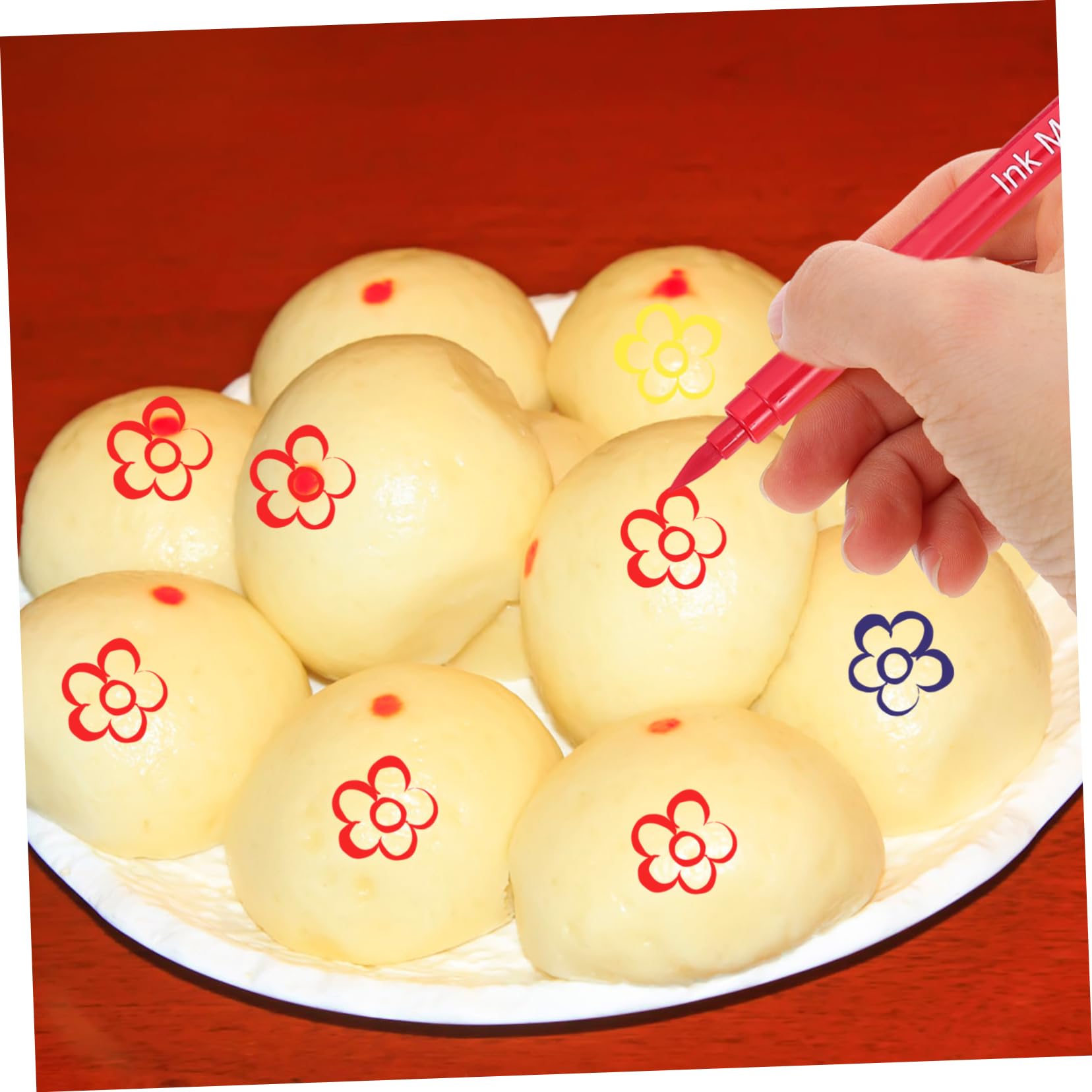 IMIKEYA 5 Sätze Backstift Marshmallow Stäbe Zuckerstangen Farbstifte Für Backwaren Keksnadeln Markierungen Backzubehör Essbare Stifte Zum Dekorieren Von Keksen Plastik 3 Stück * 5