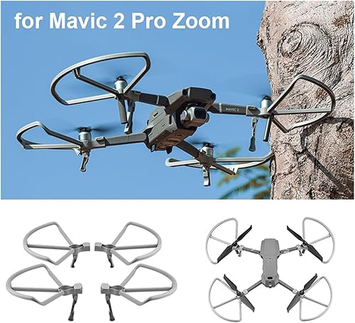 Protector de hélice para DJI Mavic 2 Pro Zoom Drone Blade Protector de jaula con extensor de altura Tren de aterrizaje (Color : Protector de