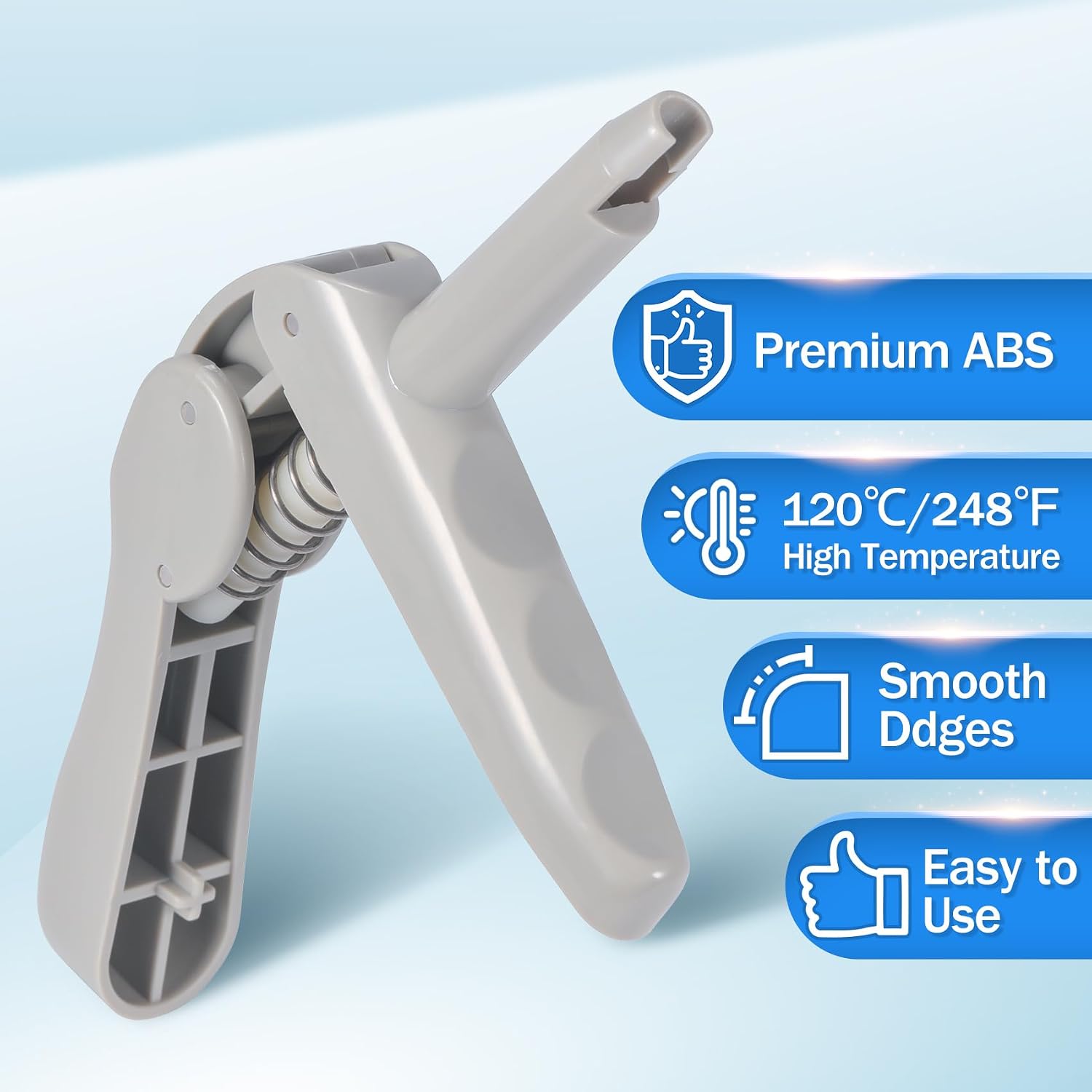 Annhua Dental Composites Applicator Composite Dispensing Guns Fit for Unidose Compules Tips Dispenser, Used for Dentists, Dental Students - Plastic|Gray