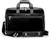 Bosca Old Leather Messenger Bag, Vintage Style Laptop Briefcase for Men, Multiple Pockets, Ideal for Office & Travel