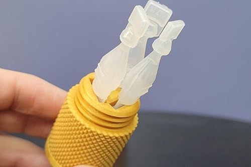 Miniatura 3 de Znet3D Soporte para viales y estuche de transporte de viaje, sostiene de forma segura tres (3) viales de un solo uso, tapa de rosca, patrón