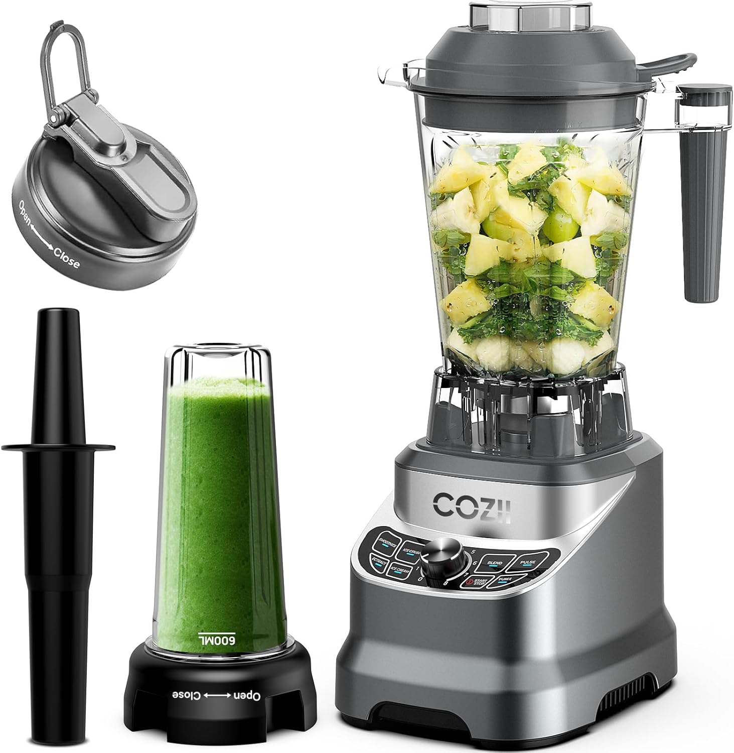 2000W Countertop Blender with 64 Oz Pitcher & 21 Oz Cup, 7 Presets 2000W Countertop Blender with 64 Oz Pitcher & 21 Oz Cup, 7 Presets