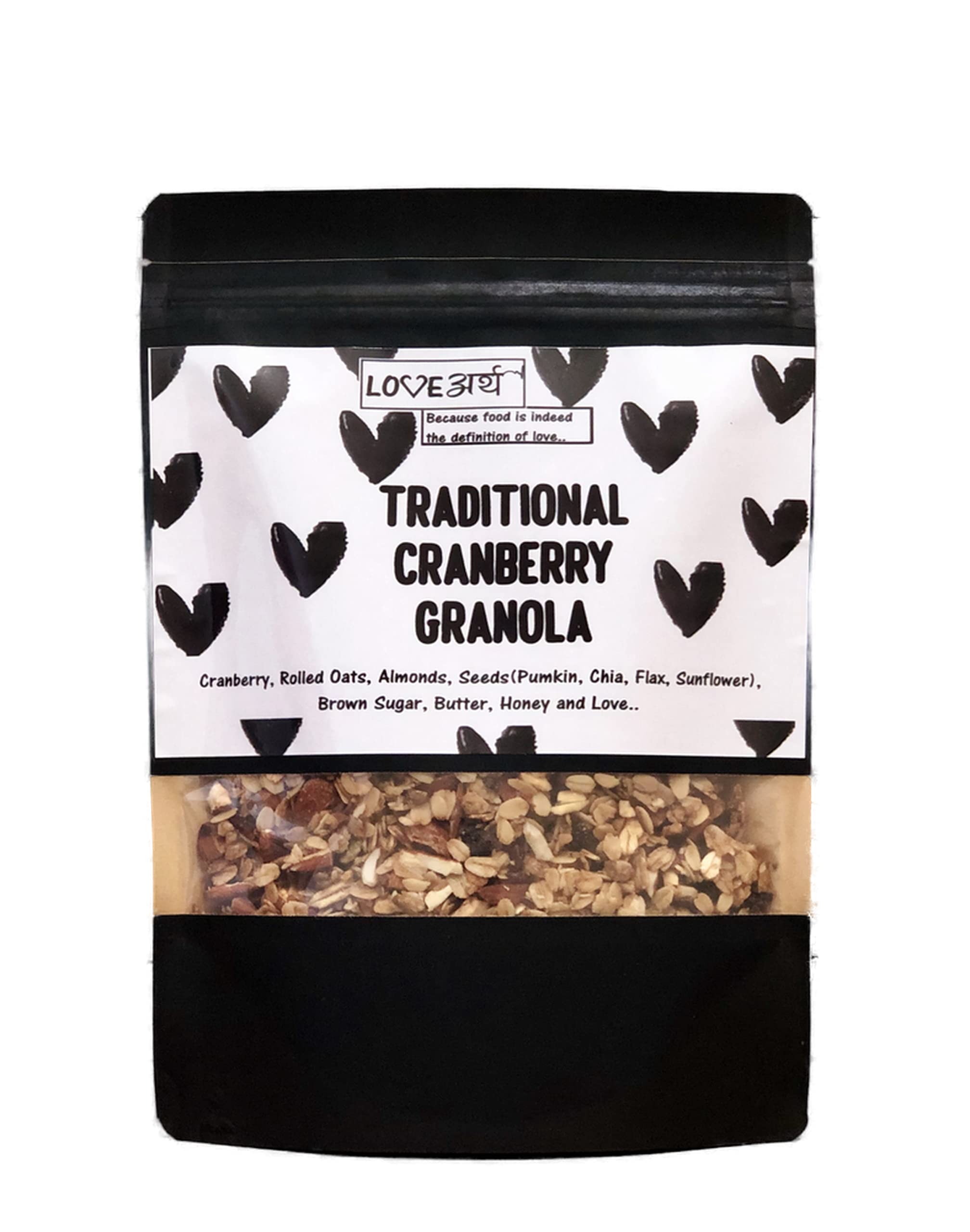 LoveArth Almond Cranberry Granola- Breakfast Cereal Muesli 500g