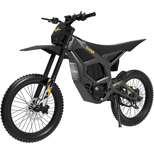 Freego Electric Dirt Bike,Mid-Drive Motor,72V/40AH/8000W(Peak),53MPH Electric Motorcycle Bike for Adults,19”/18” Tire, 380N.m Max Torque 4-Piston Hydraulic Brakes 4 Hours Fast Charging Off-Road Bike