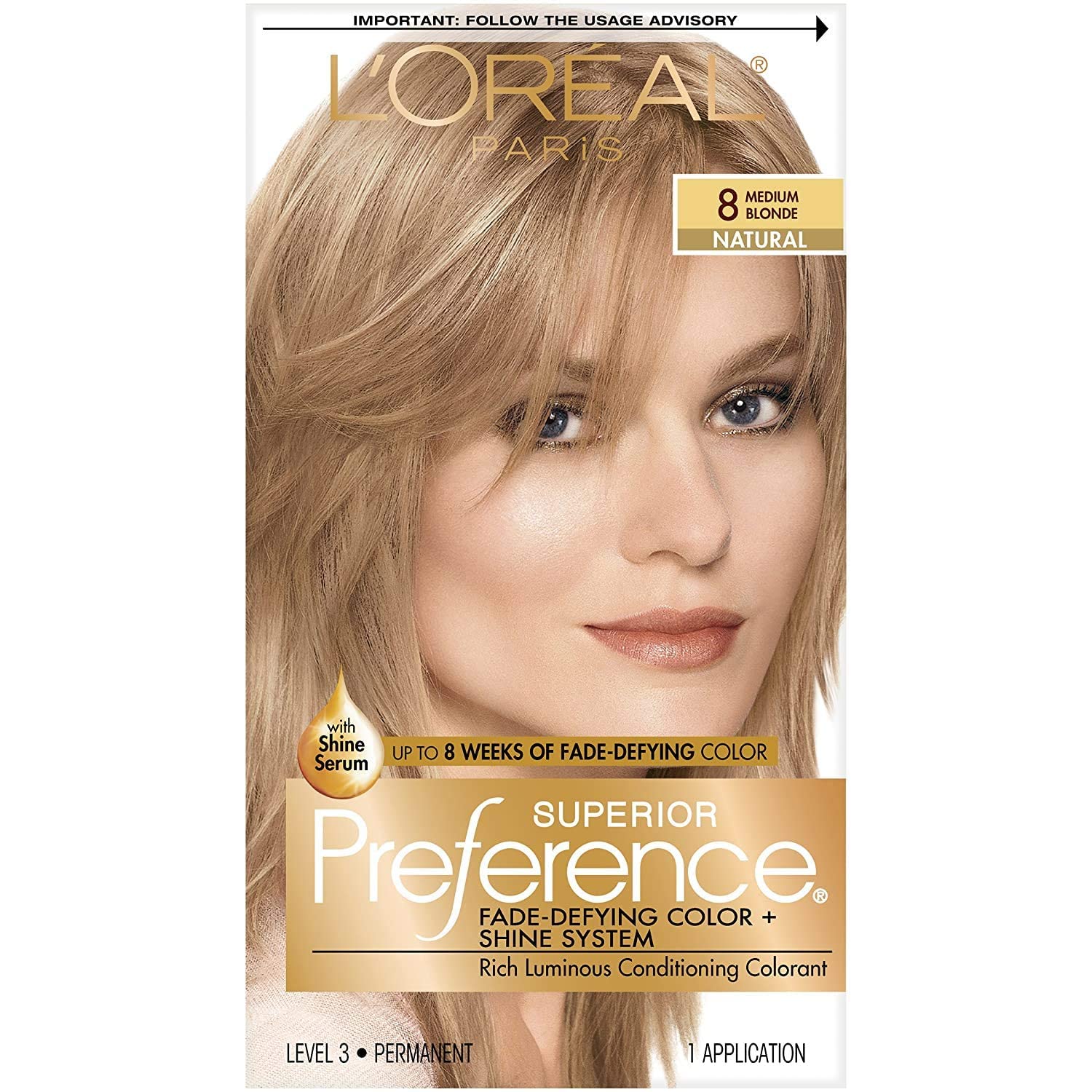 L’Oreal ParisSuperior Preference - 8 Medium Blonde (Natural) 1 Each (Pack of 2)