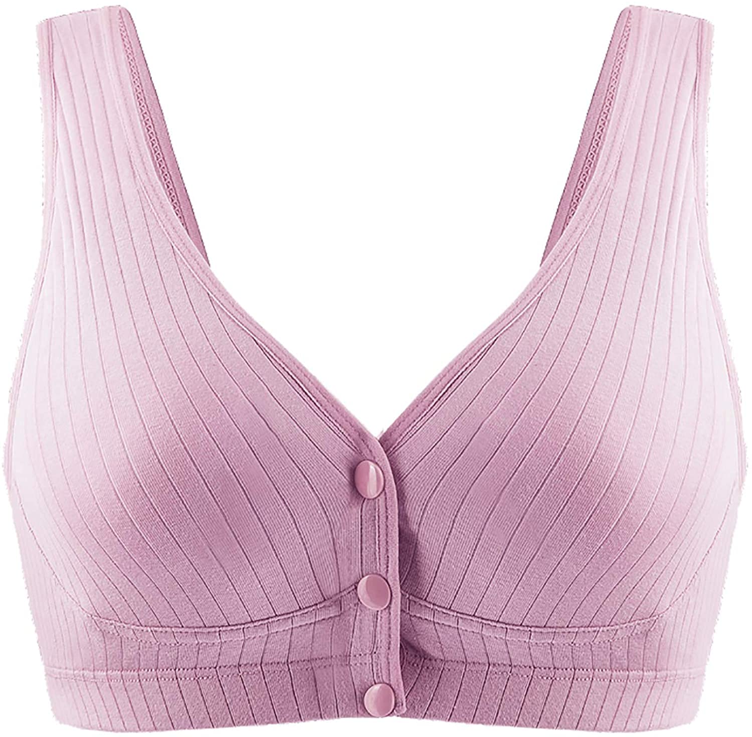 Momisy Women's Cotton Lightly Padded Wire Free Maternity Bra