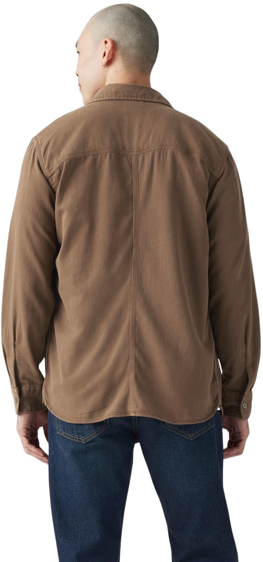 Levi's Hombre Camisa Casual Auburn Worker con Cuello francés, Relaxed Fit
