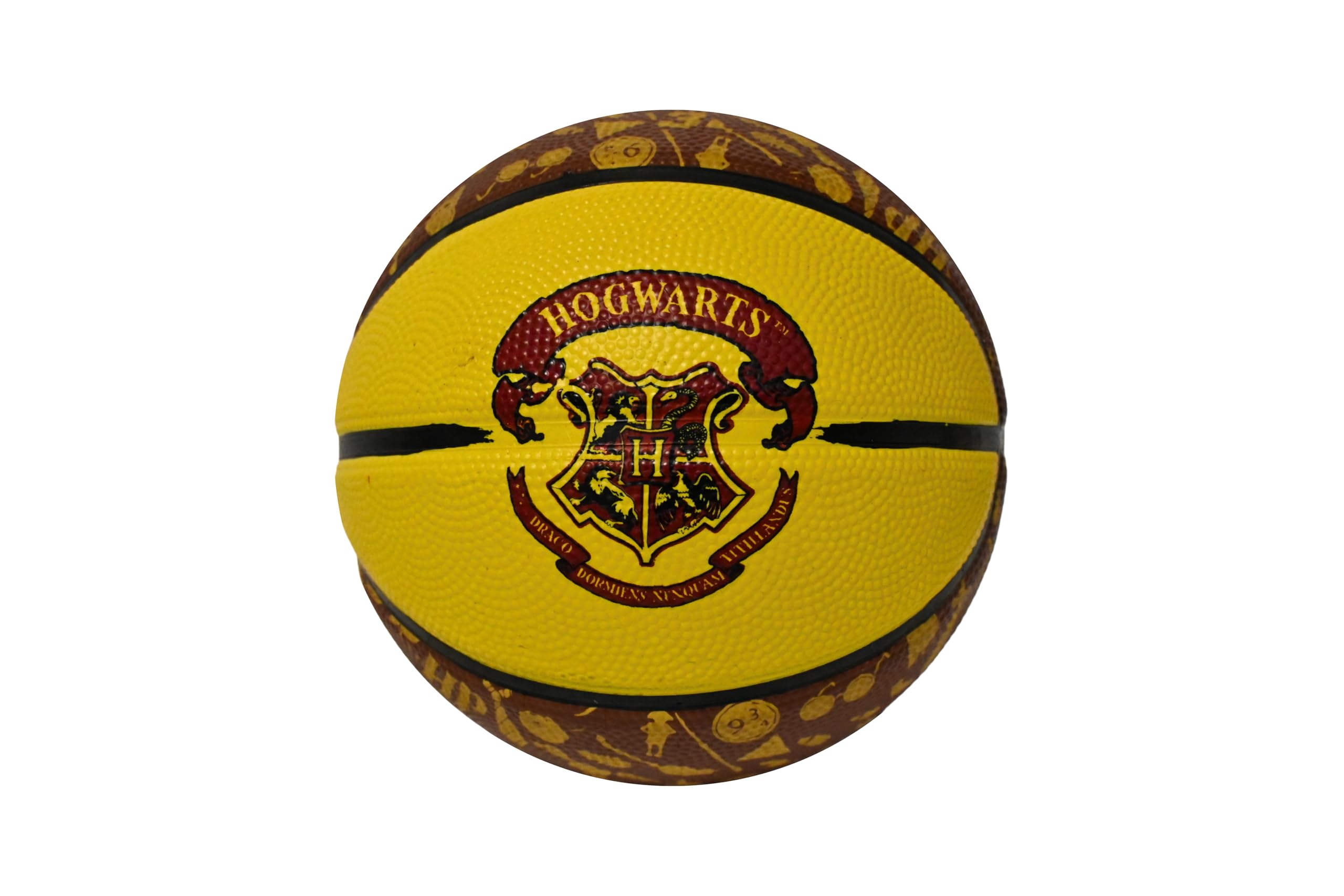 KAIZEN Harry Potter Firebolt Basketball – Size 5 | 8-Panel Rubber Moulded Ball | Durable Outdoor & Indoor Play (Maroon Yellow)-picture-24