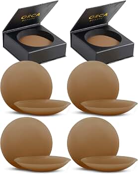 Orca Beauty Nipple Cover 4 Pairs - Available in 6 Skin Tone