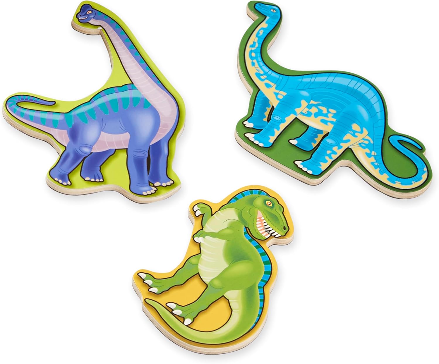 Melissa & Doug Magnetic Wooden Dinosaurs in a Wooden Storage Box (20 pcs)