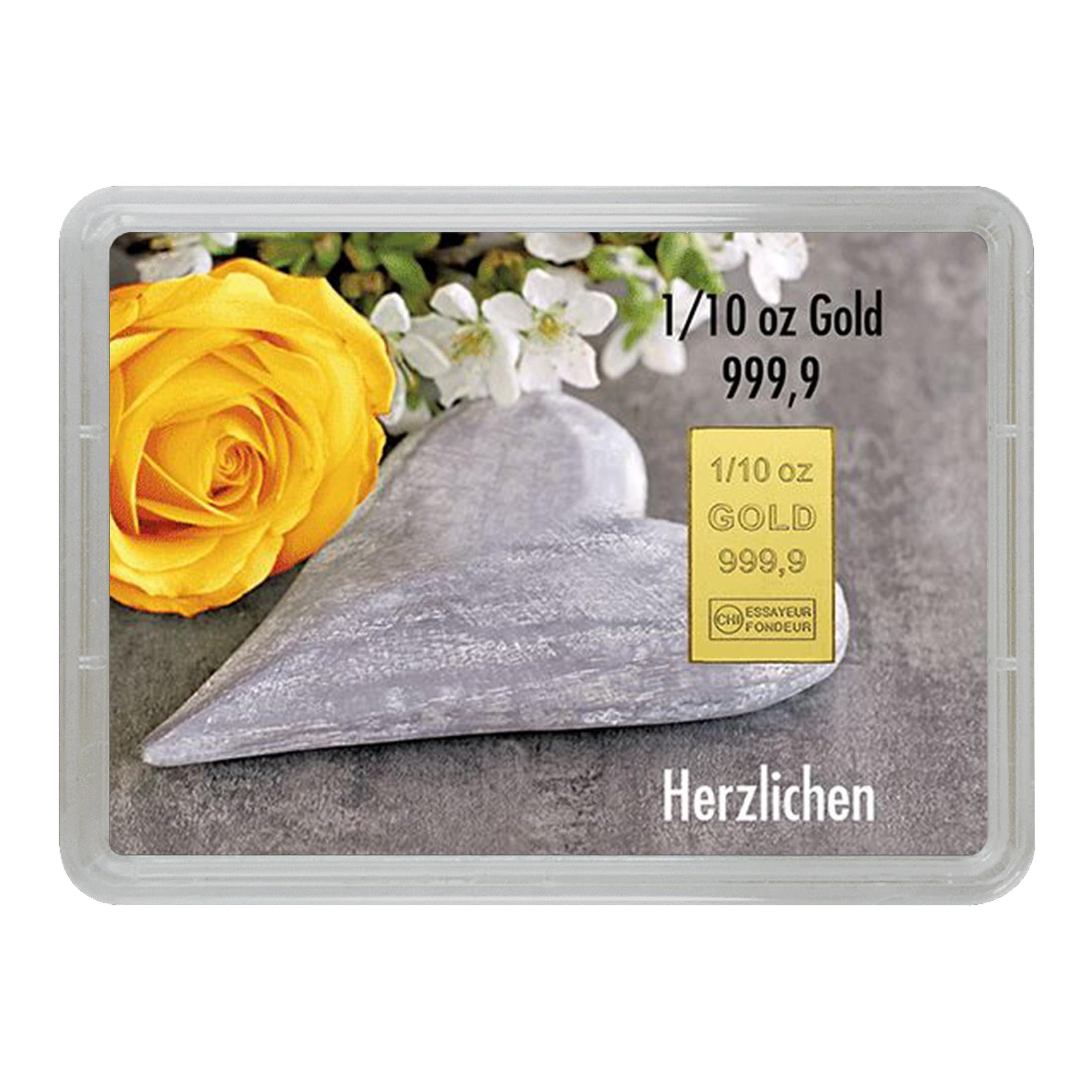 Goldstücke24 - Geschenk zur Hochzeit Herzlichen Glückwunsch zur Hochzeit Goldbarren 3,11g in schwarzer Geschenkbox - Tolle Geschenkidee