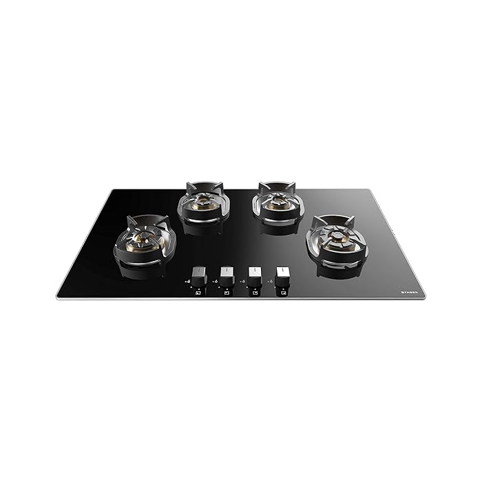 faber gas stove 4 burner glass cooktop