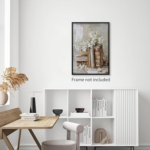 Miniatura 3 de Pósteres de libros antiguos victorianos Light Academia botánico floral arte de pared vintage preppy estético pintura al óleo impresiones para sala