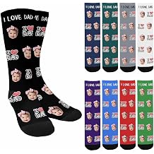 Custom Fathers Day Socks With Faces Custom Face Socks Personalized Gifts For Dad Mom Funny Customized Gifts