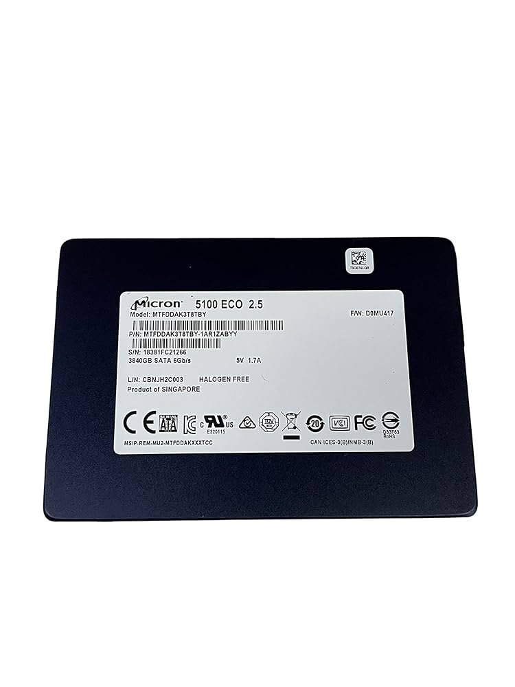 SSD 1TB【Micron】MTFDKBK1T0QFM-1BD1AABYYR 1TB Micron 2400 M.2 2230 NVMe PCIe 4.0x4 SSD MTFDKBK1T0QFM