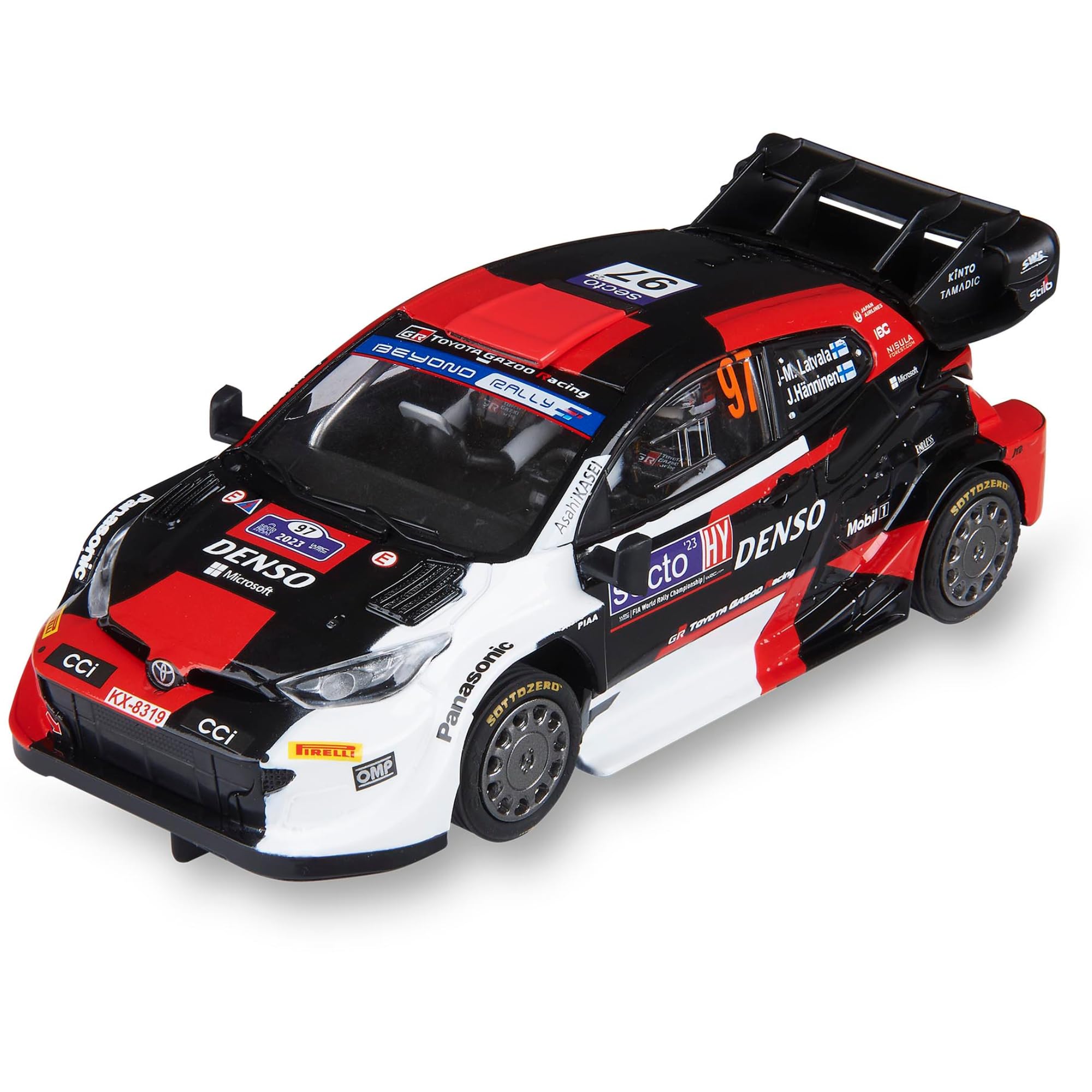SCALEXTRIC - Original Racing Vehicle - Slot Car - Scale 1:32 (Toyota Yaris WRC - Latvala Finland '23)