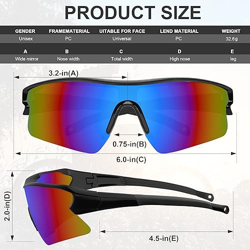 Miniatura 9 de Gafas de seguridad para hombre, antiarañazos, ANSI z87+, protección UV, protección UV, patas antideslizantes de goma