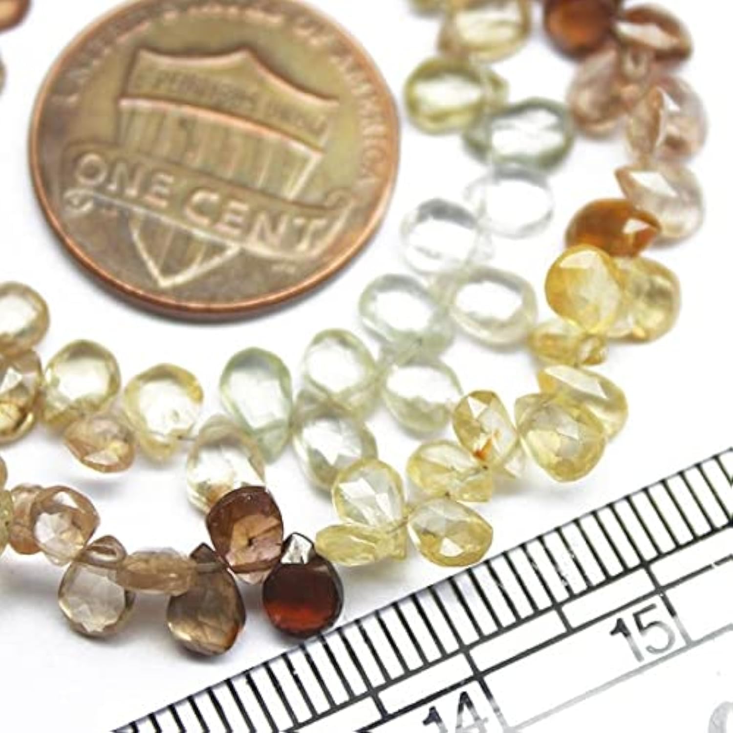 Saphir Tundra perles de rechange facettées pour réparer et créer un collier