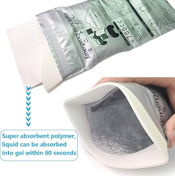 Alled Disposable Urine Bags 24 Pack, 700ml Pee Bags for Camping Travel Outdoor Urinal Toilet Traffic Jam Emergency Portable Car Vomit Bag,Urine Bag Gel for Men Women Kids Children Pregnant
